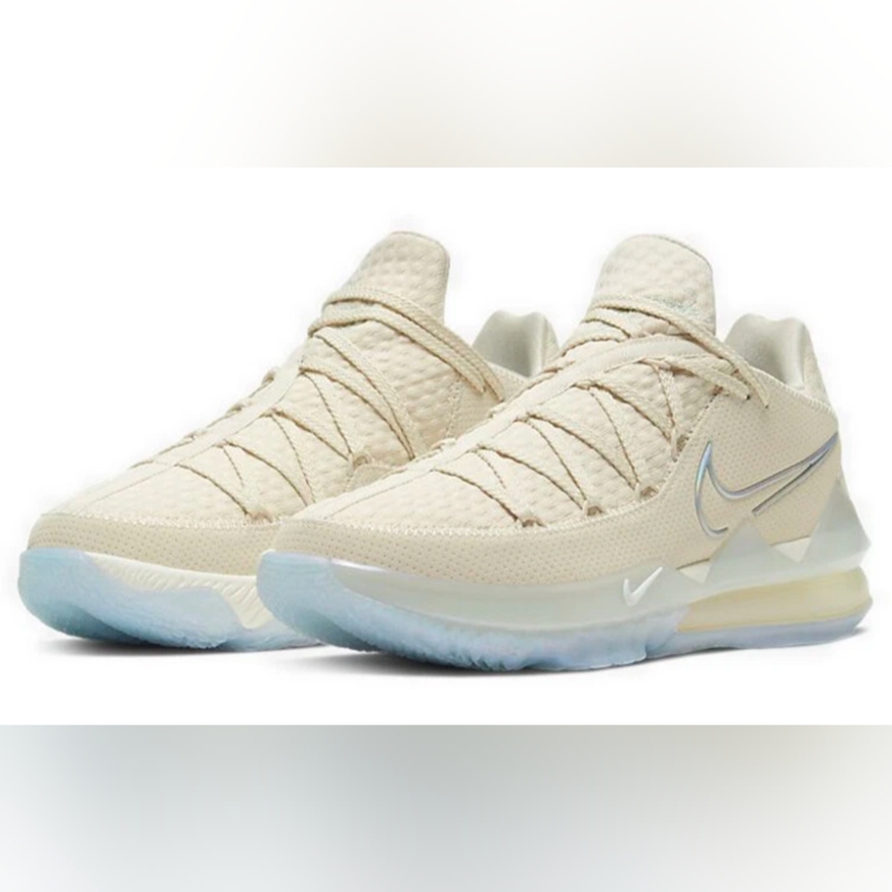 Men's Nike LeBron XVII 17 Low Easter White Sneakers